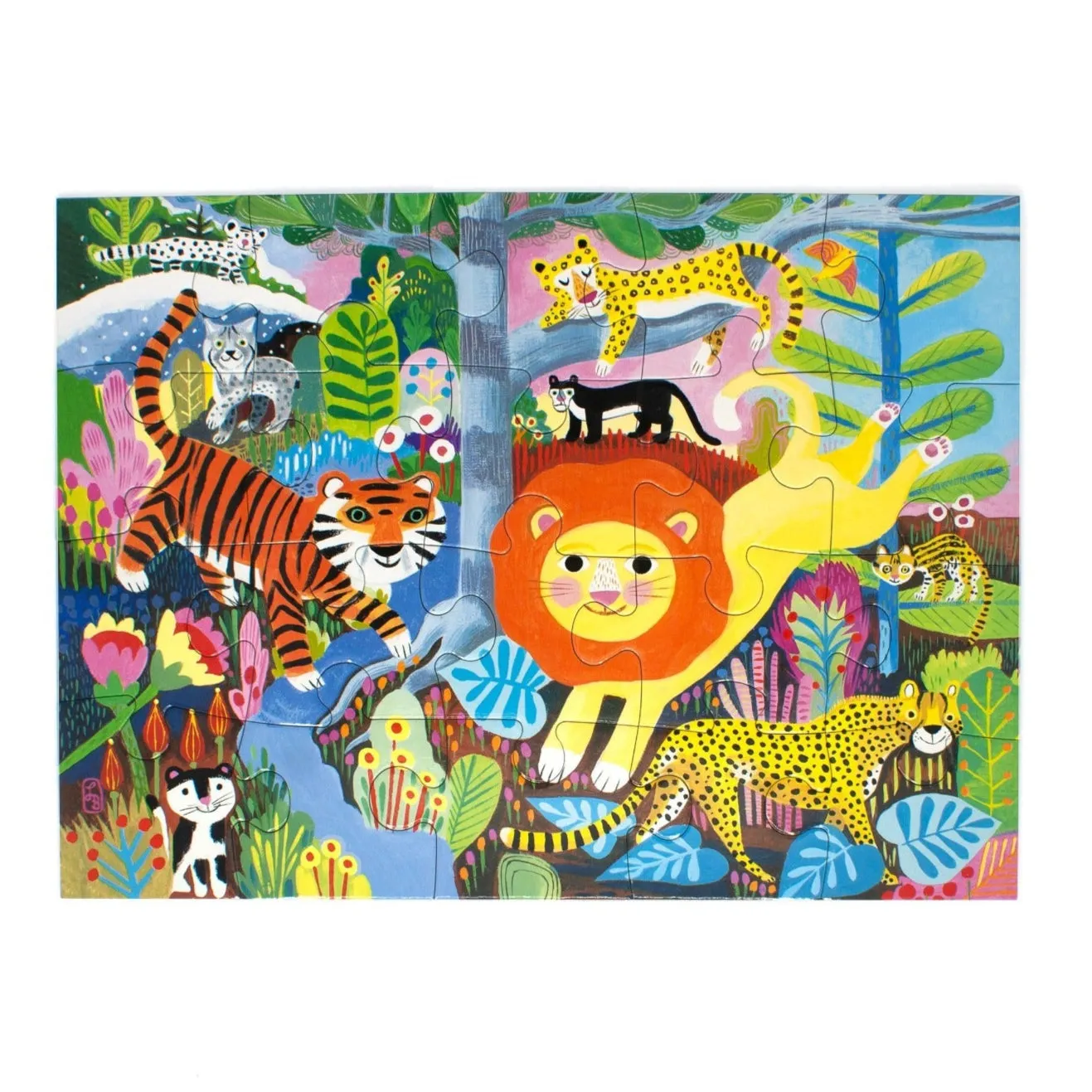 20 Piece Puzzle - Big Cats by Eeboo