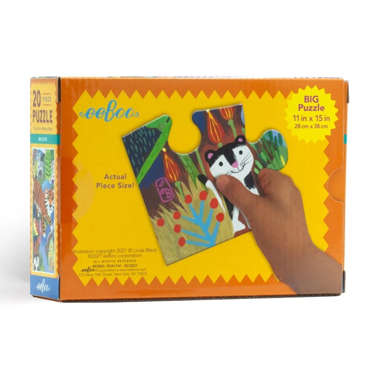 20 Piece Puzzle - Big Cats by Eeboo