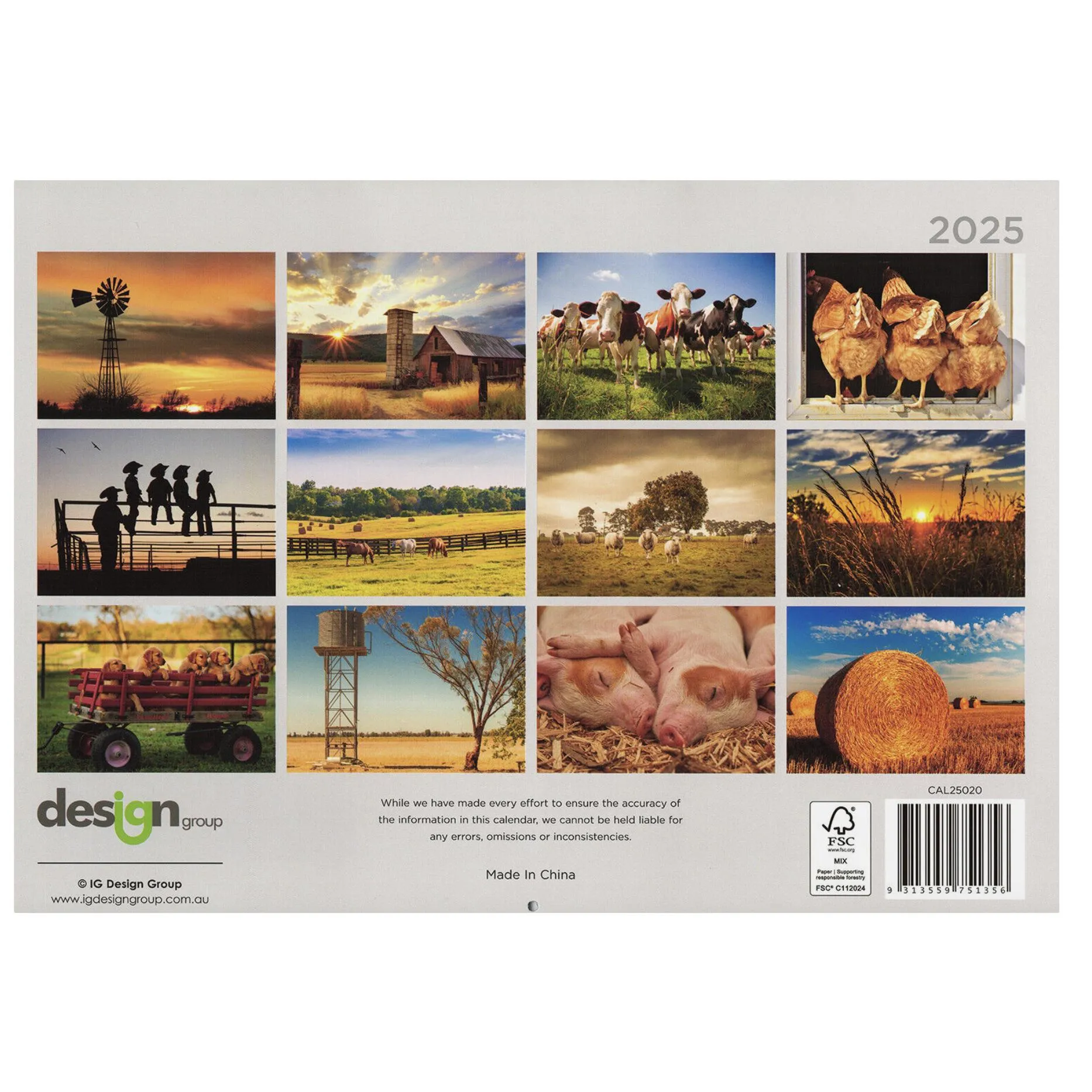 2025 Wall Calendar