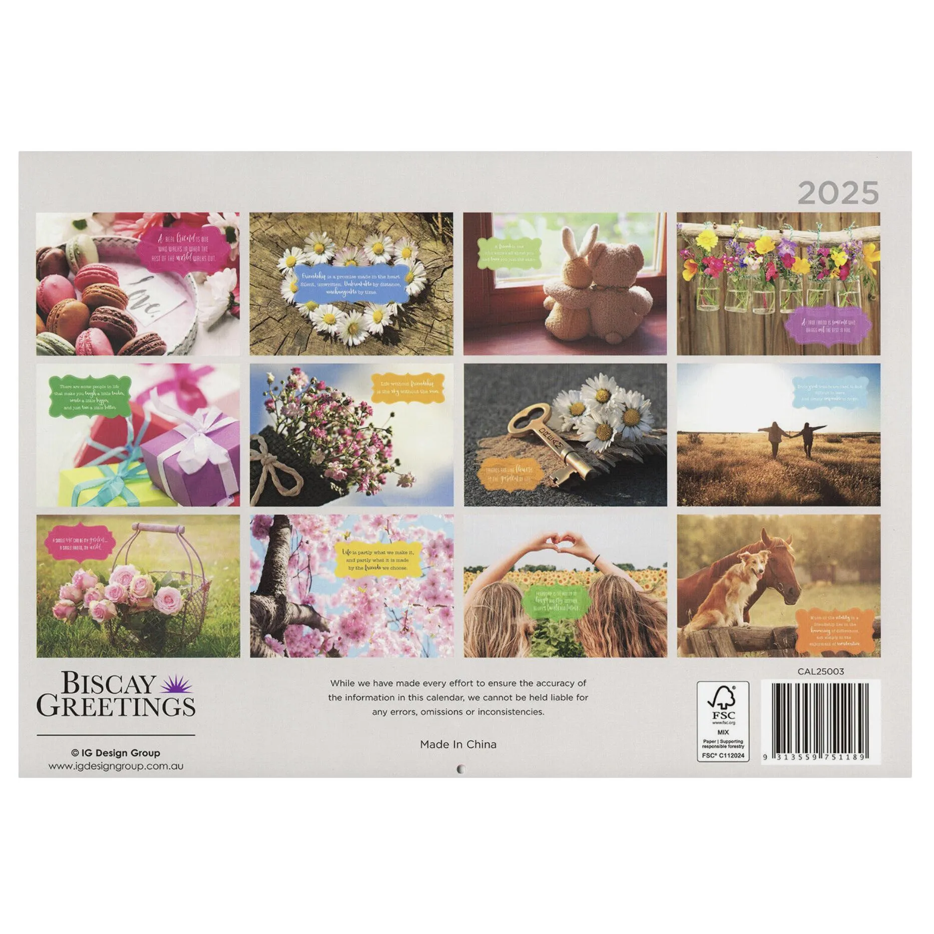 2025 Wall Calendar