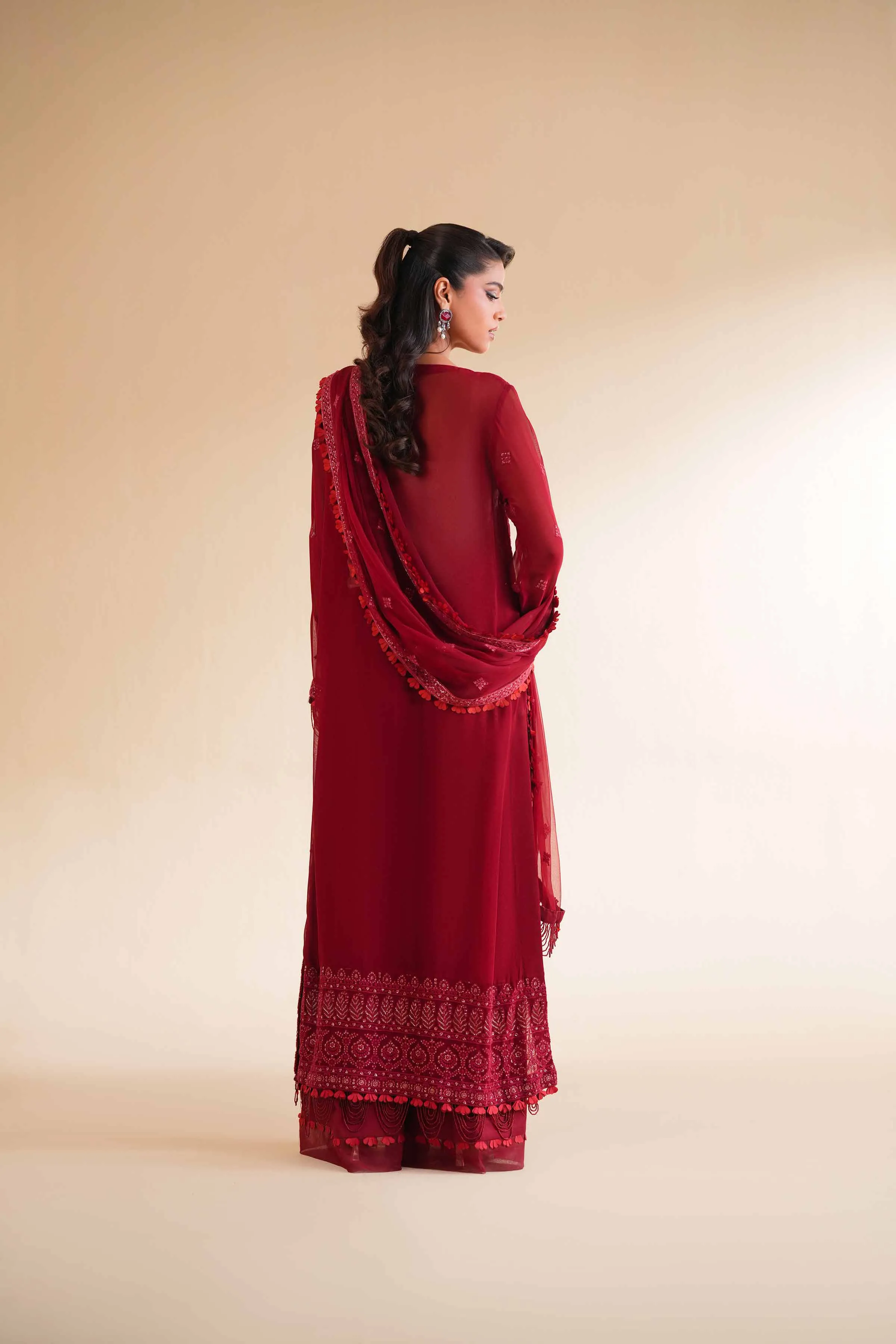 3 Piece - Dyed Embroidered Suit - 42501509