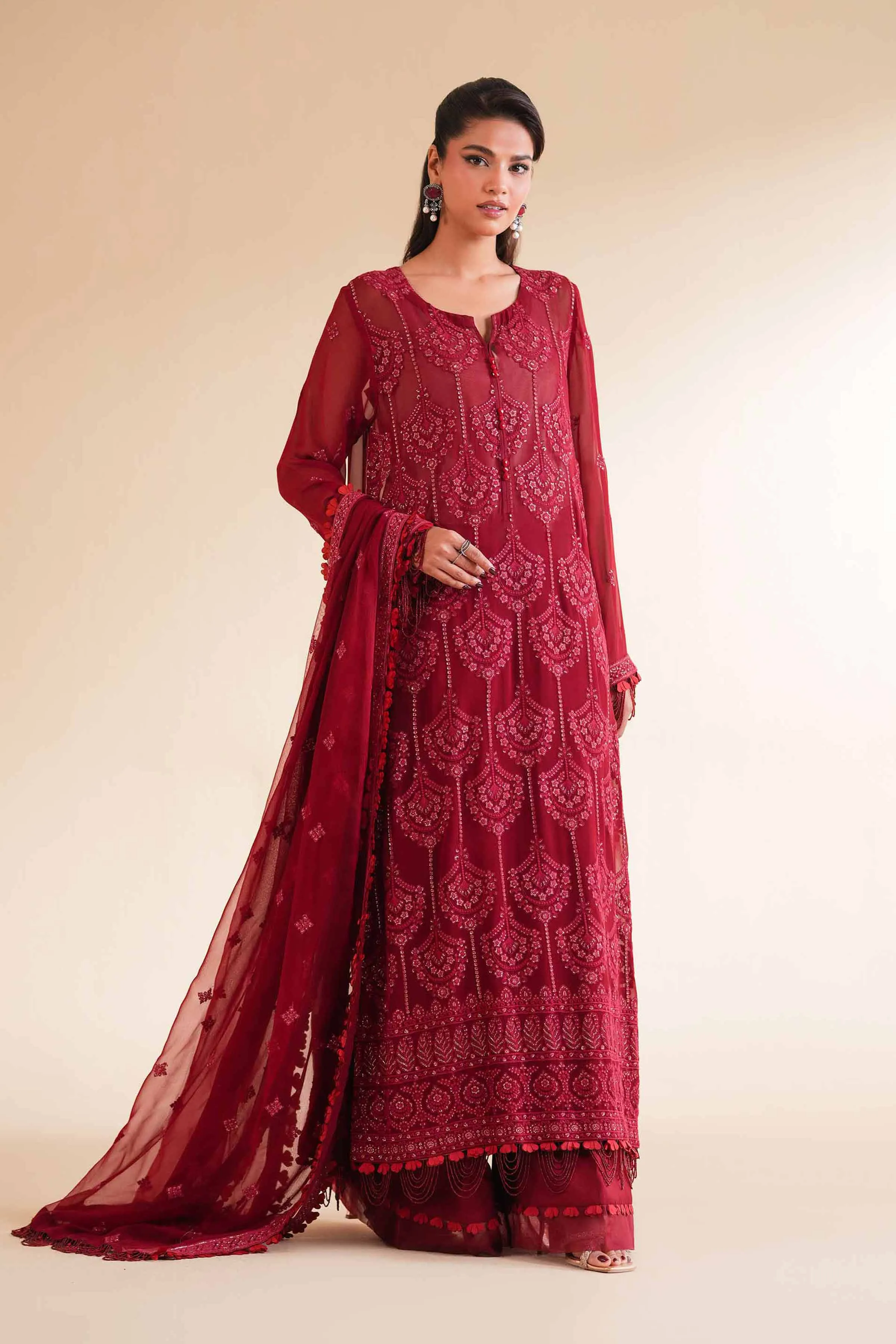 3 Piece - Dyed Embroidered Suit - 42501509