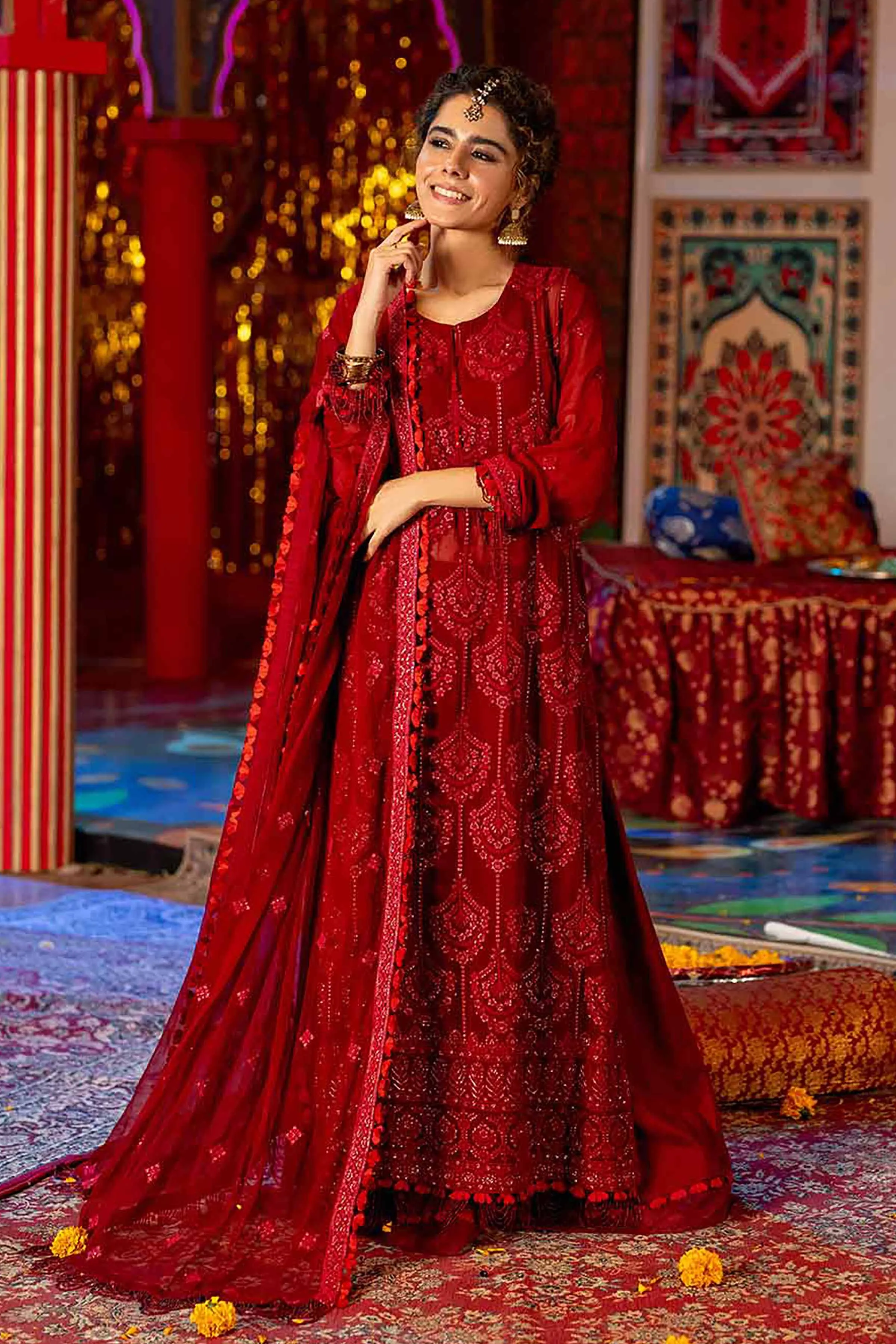 3 Piece - Dyed Embroidered Suit - 42501509
