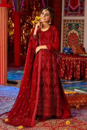 3 Piece - Dyed Embroidered Suit - 42501509