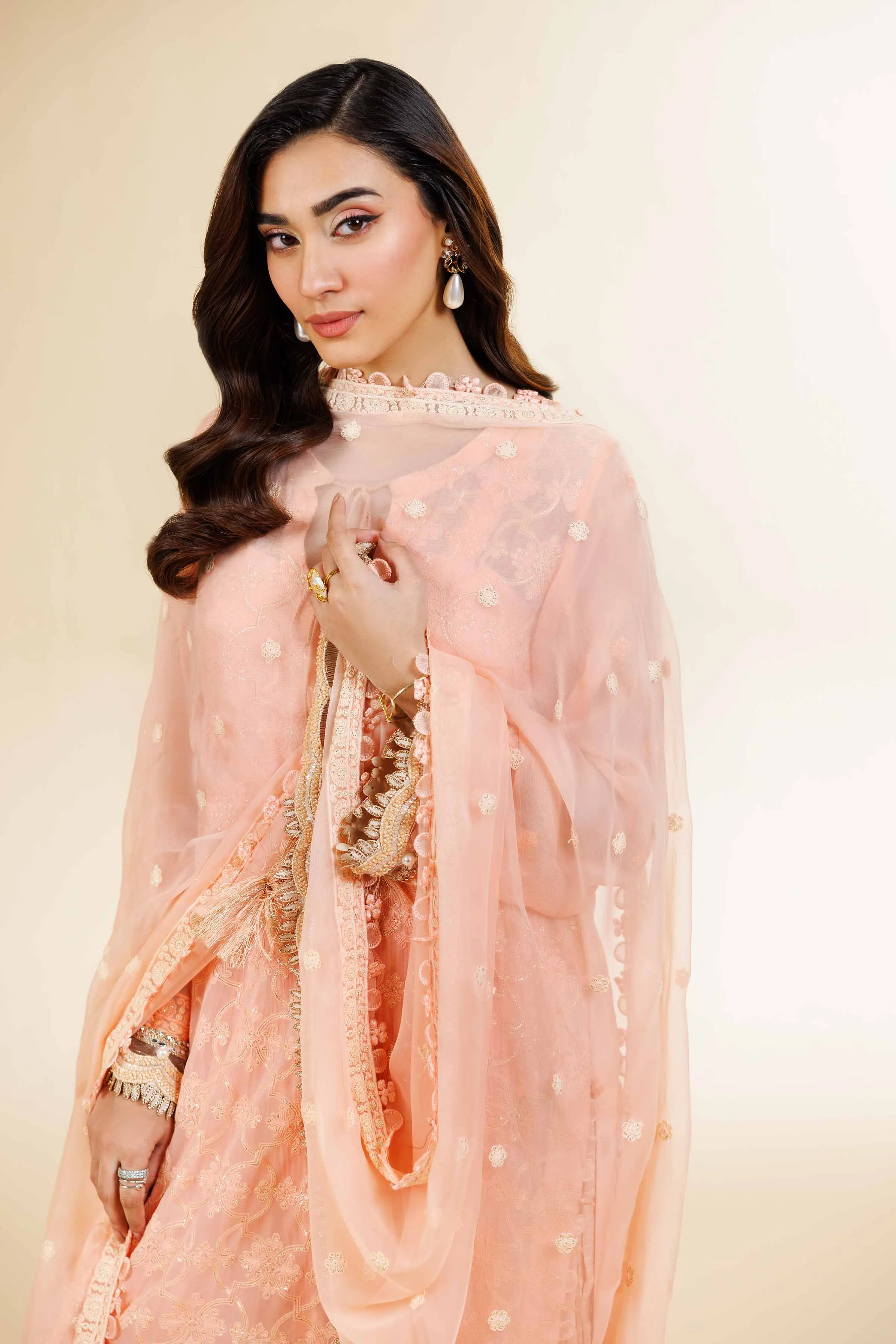 3 Piece - Dyed Embroidered Suit - 42501510
