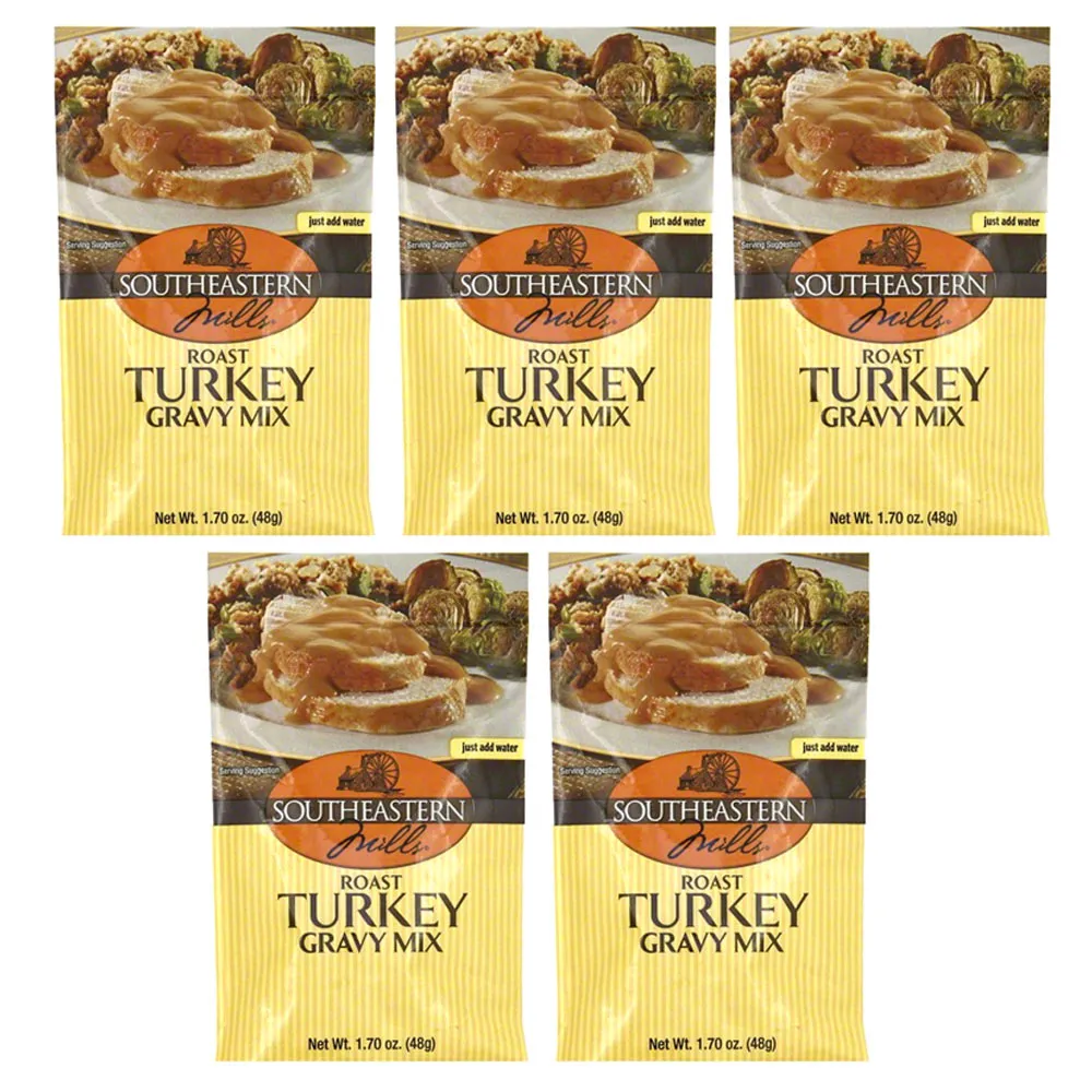 5 Pack Roast Turkey Gravy Mix Seasoning Cooking Thanksgiving Southeastern Dinner