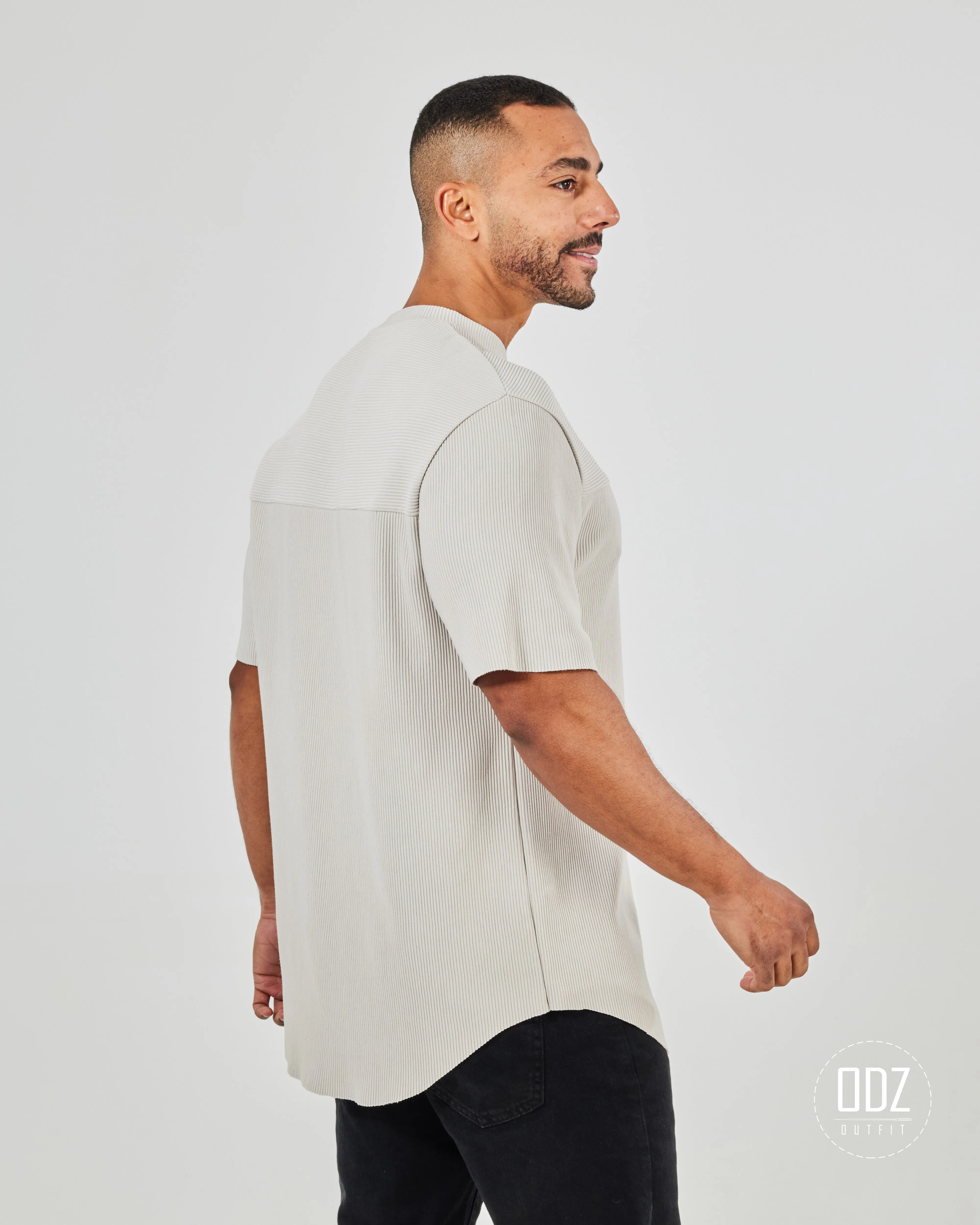 Bamboo Strips Curved T-shirt