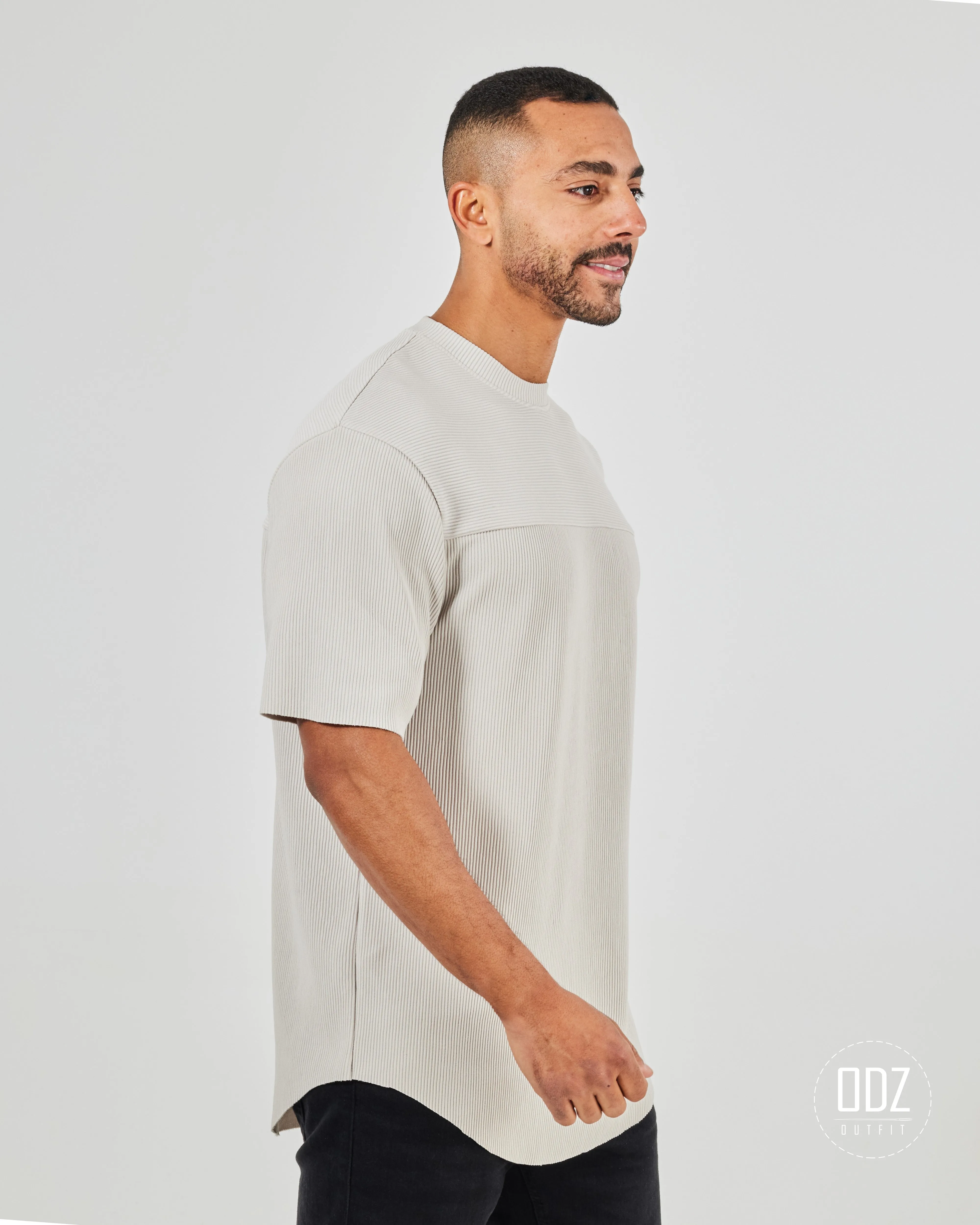 Bamboo Strips Curved T-shirt