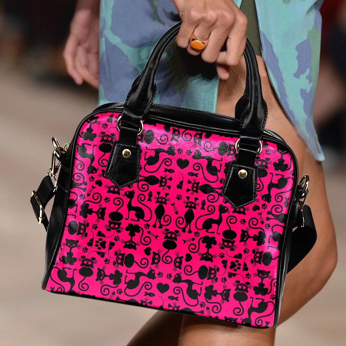 Cats Pink Handbag