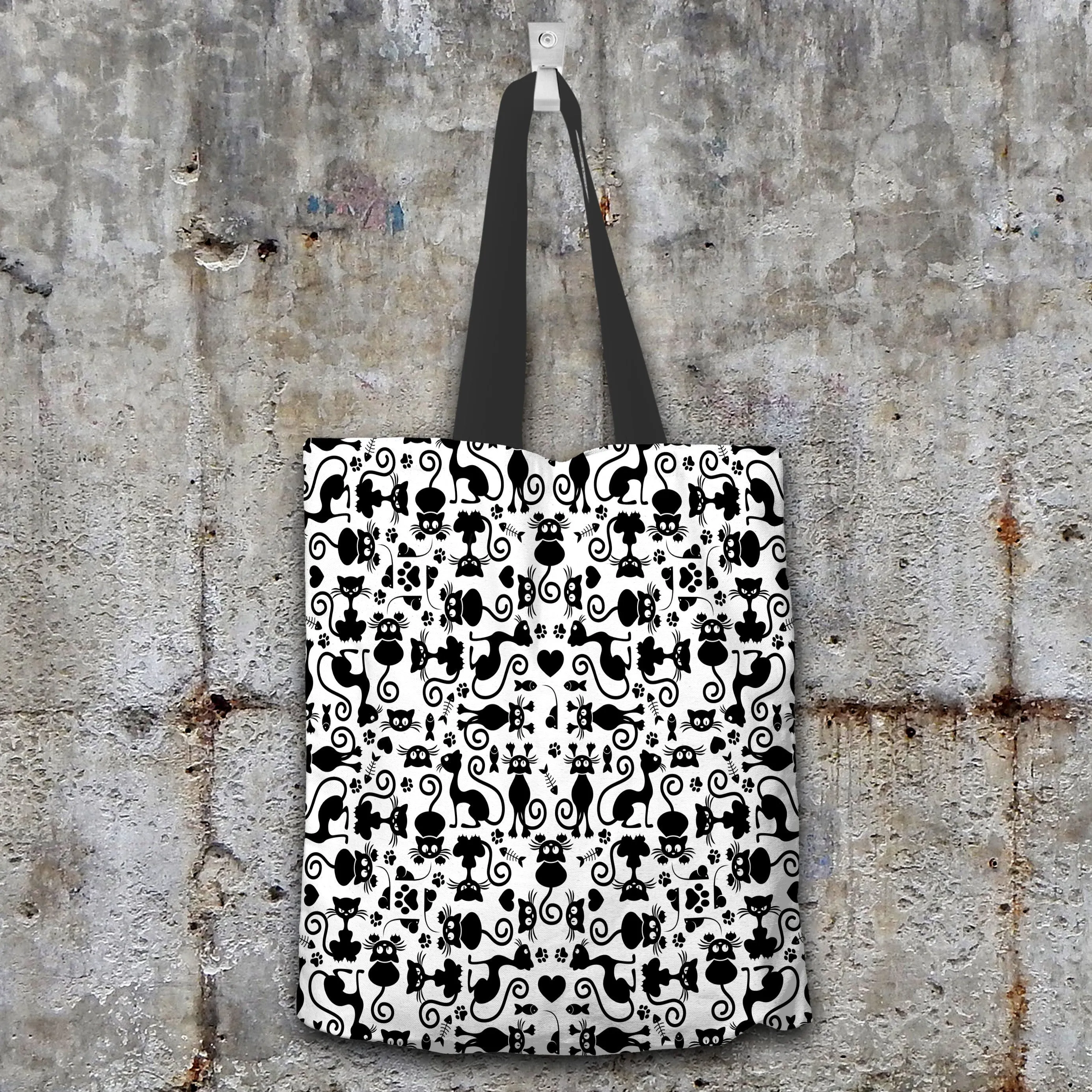 Cats White Tote Bag