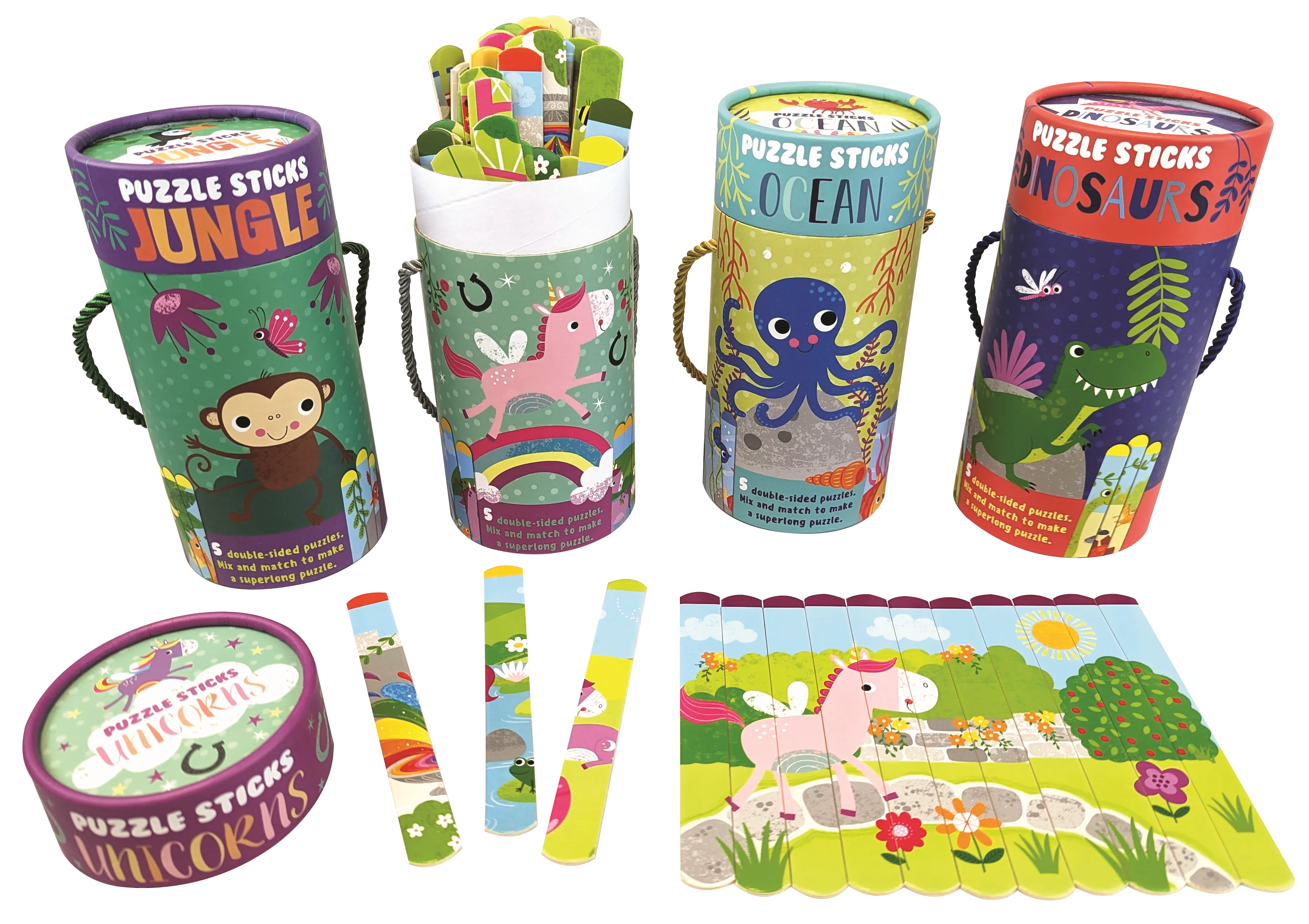 EDC Publishing - Puzzle Sticks, Unicorns