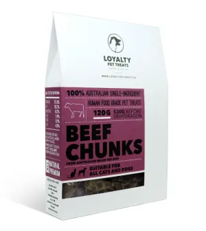Loyalty Pets Beef Chunks Dried Dog Treats