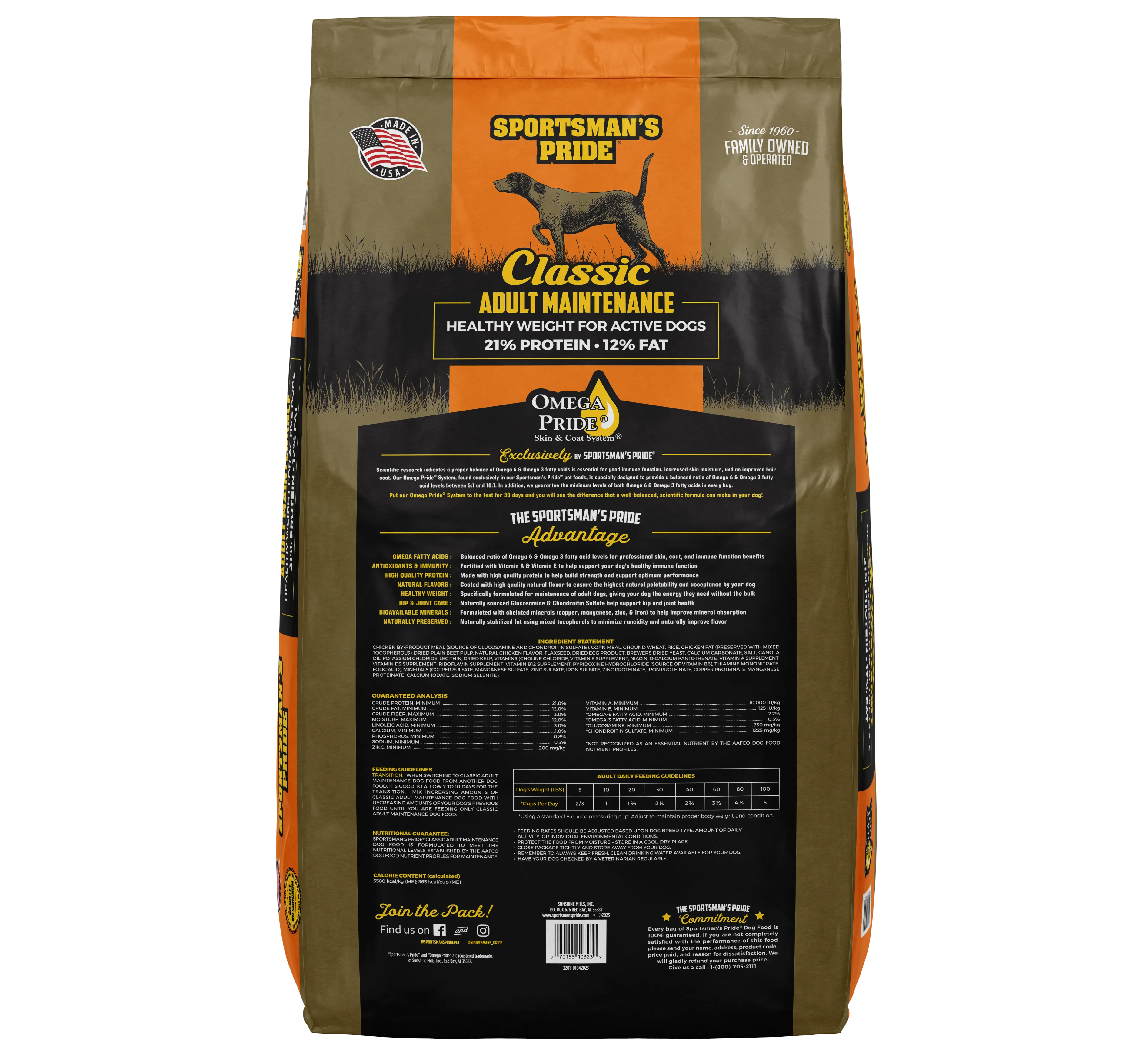 Maintenance Dog Food | 40 LB | Sportsman's Pride