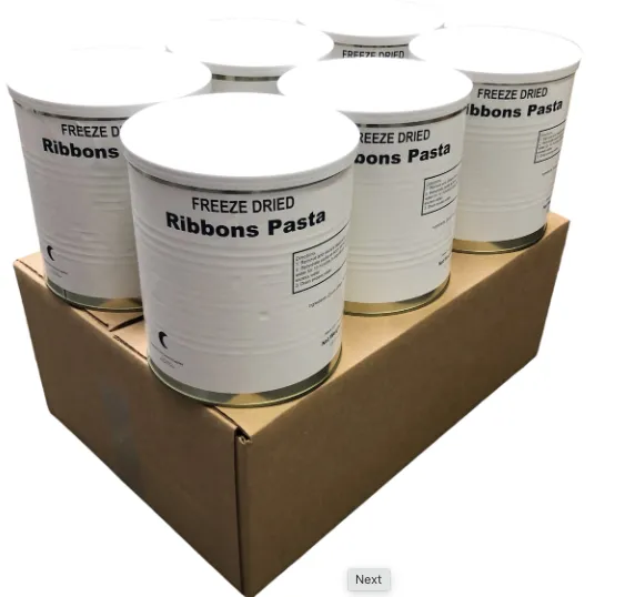 Military Surplus Freeze Dried Ribbons Pasta