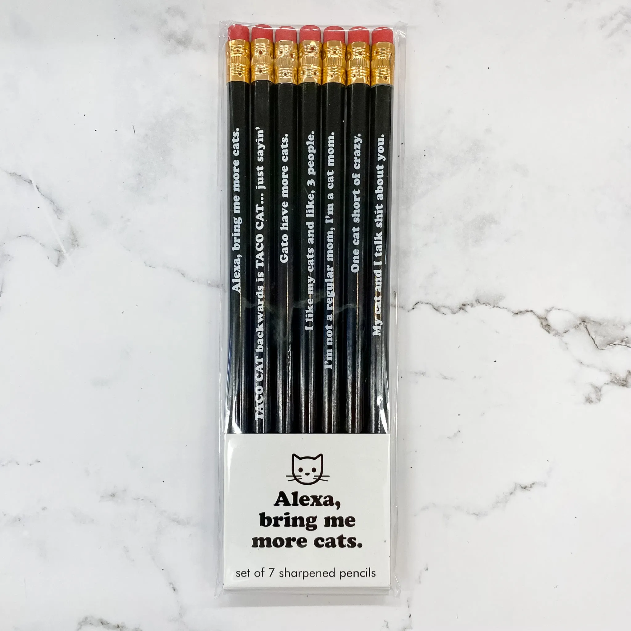 Pencil Set - Alexa, bring me more cats