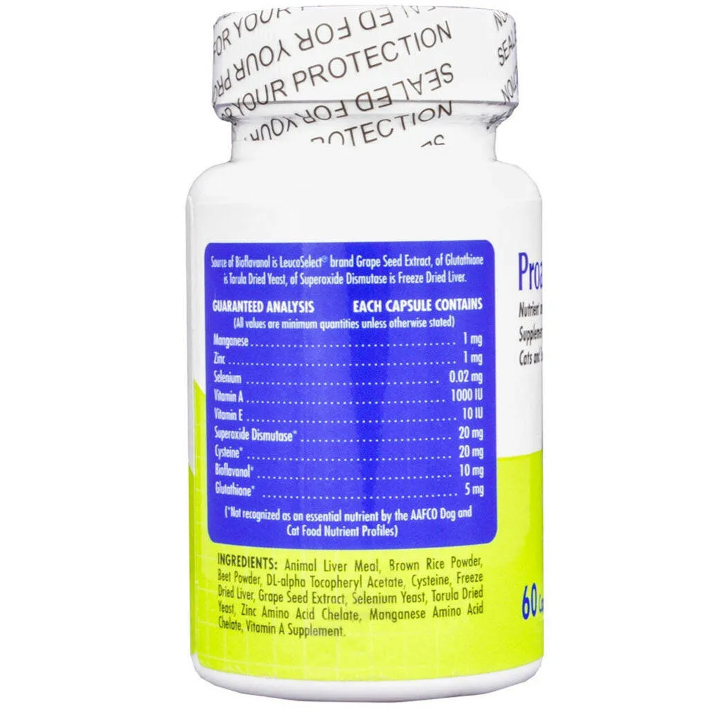 Proanthozone 10 Nutrient & Antioxidant Supplement for Cats & Small Dogs 60 capsules