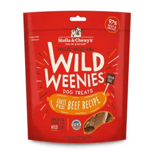 Stella & Chewy's Wild Weenies Grass-Fed Beef Recipe Freeze-Dried Dog Treats 3.25 oz
