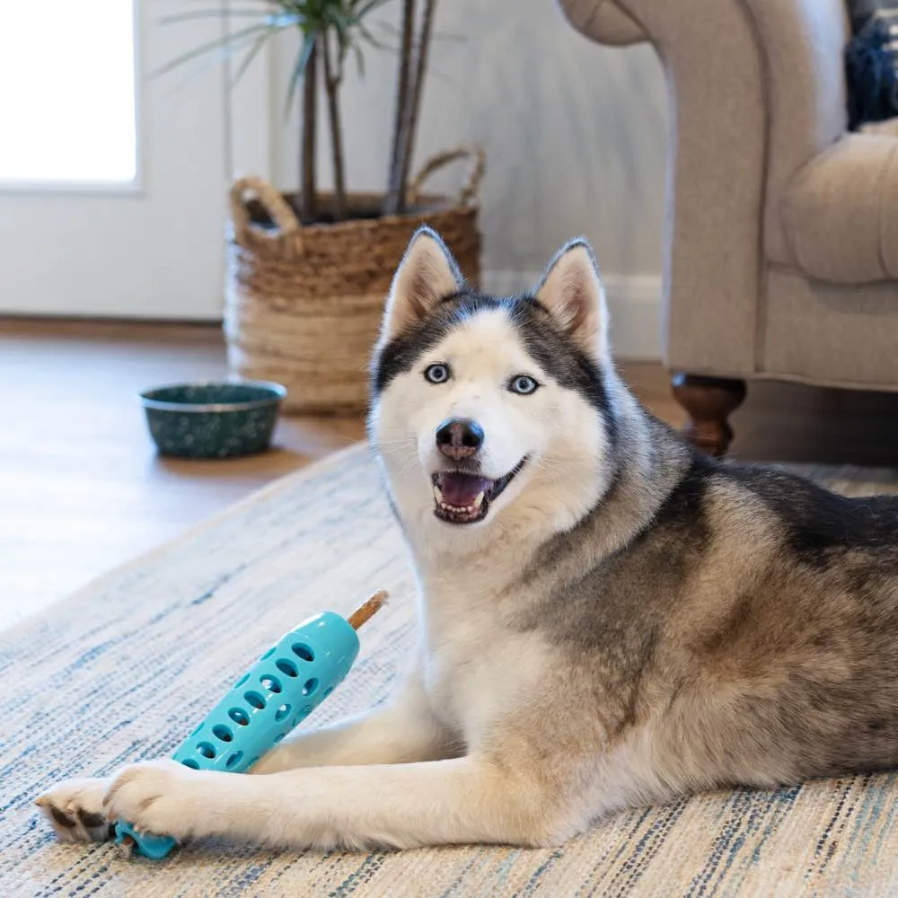 Totally Pooched Stuff'n Chew Rocket Stick Dog Toy (Green)