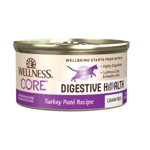 Wellness CORE Digestive Health Turkey Pate Recipe Wet Cat Food, 3-oz Case of 12