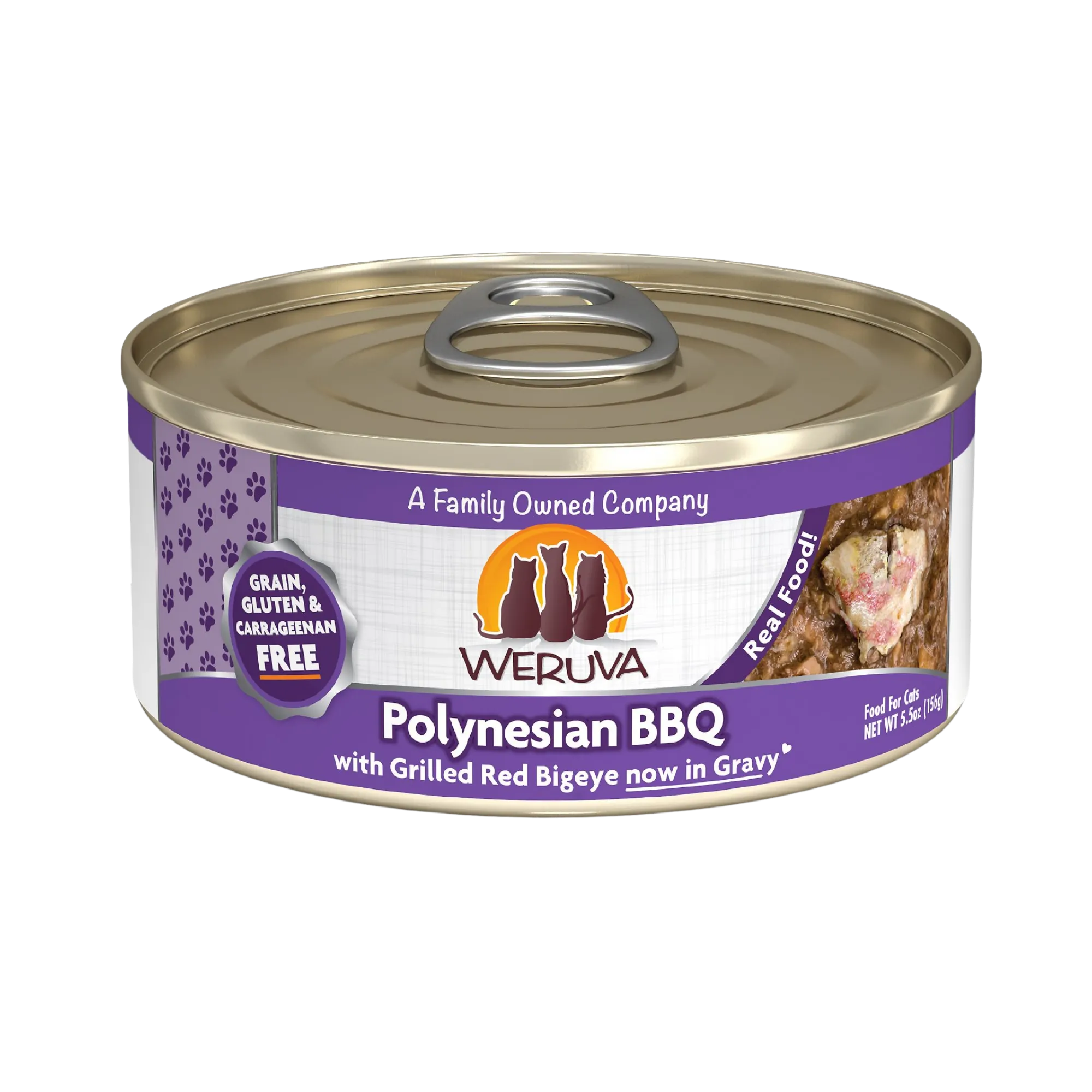 Weruva Classics Polynesian BBQ with Grilled Red Bigeye Grain-Free Wet Canned Cat Food